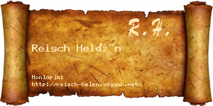 Reisch Helén névjegykártya